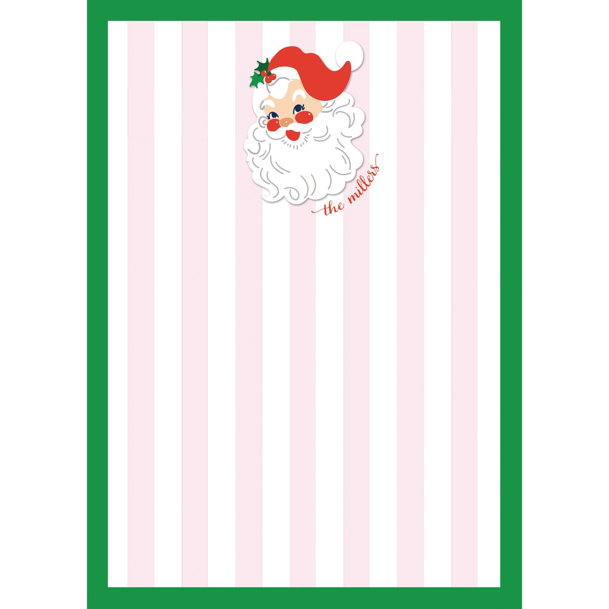 Santa Cabana Stripes Personalized Notepad