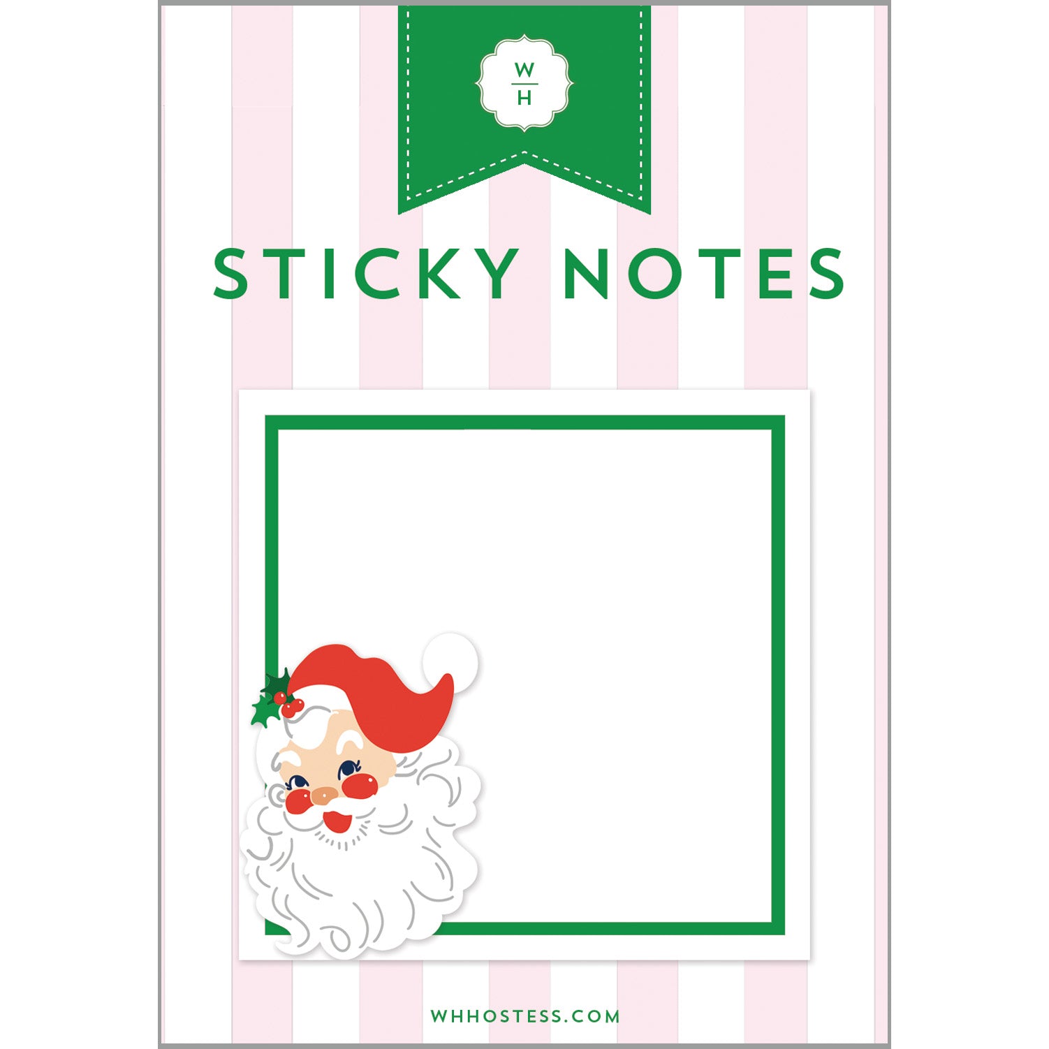In Stock Santa Claus Single Sticky Notes