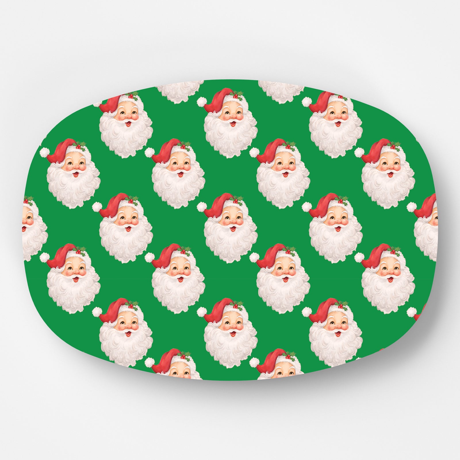 In Stock WH Serving Platter | Santa Claus