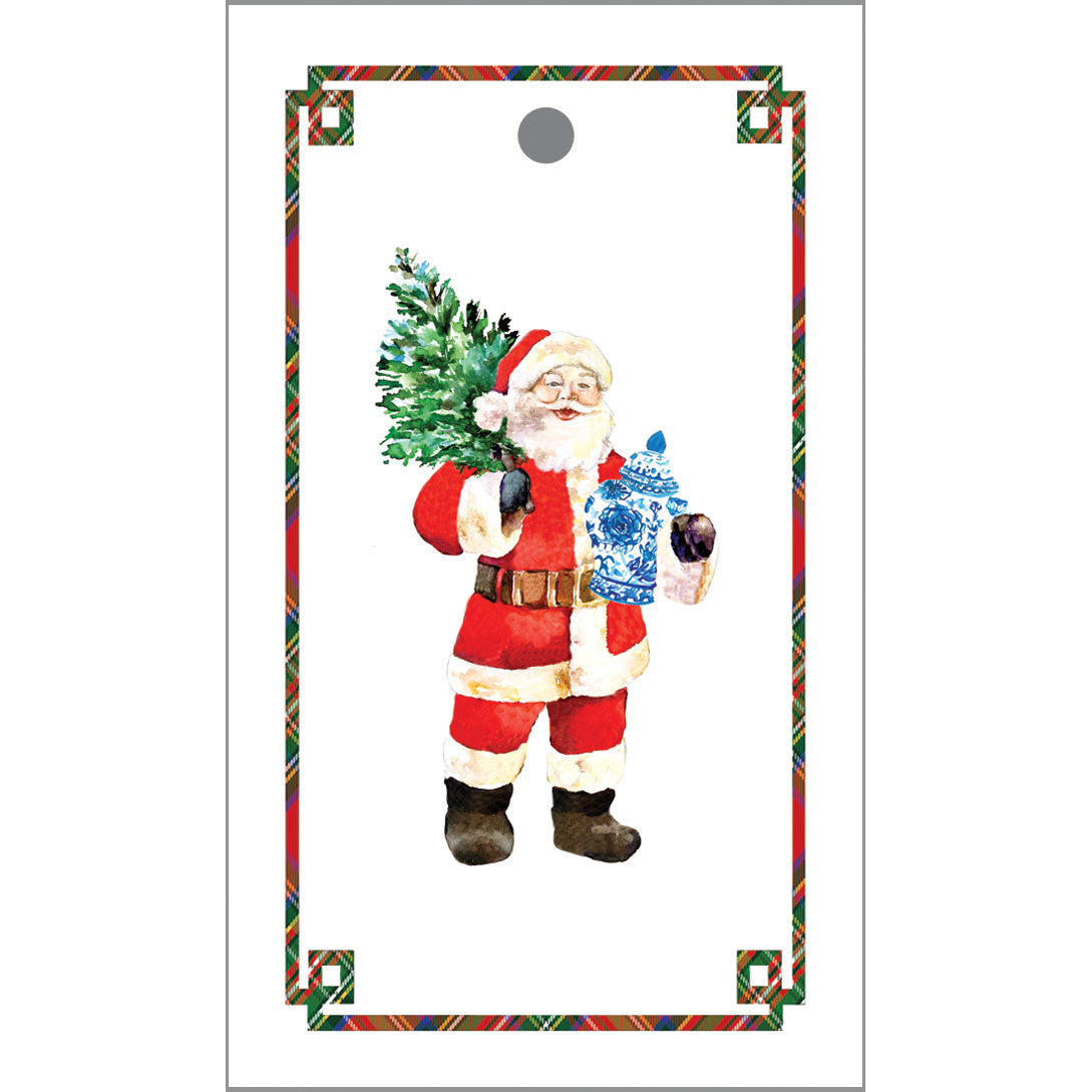 In Stock Gift Tags | Santa with Ginger Jar