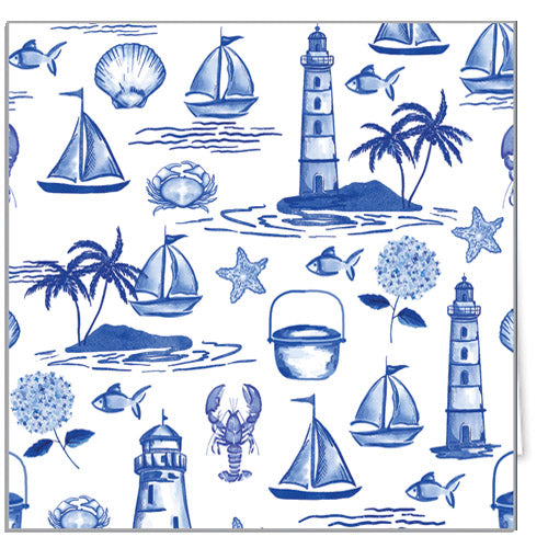 In Stock Gift Enclosure Cards + Envelopes | Seaside Toile