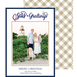 Seas 'n Greetings Nautical Holiday Photo Card