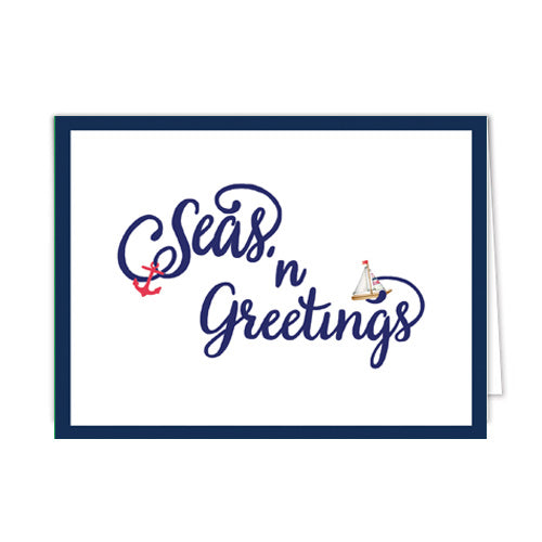 In Stock Folded Notecard Set of 10 | Seas 'n Greetings