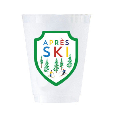 In Stock Ski Patch Shatterproof Cups | Set of 8