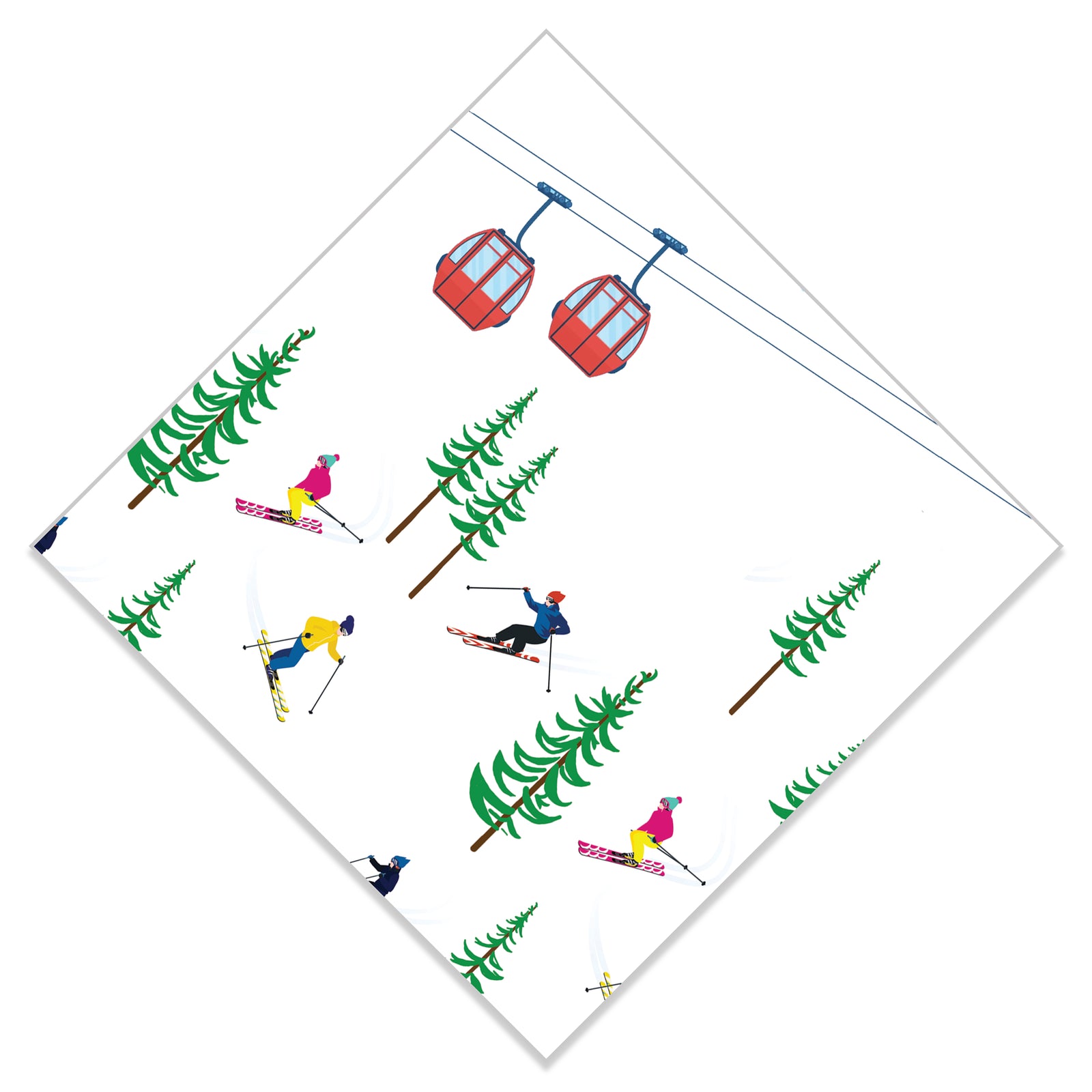 Ski Resort Paper Cocktail Napkins