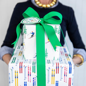 Colorful Skis Continuous Roll Gift Wrap
