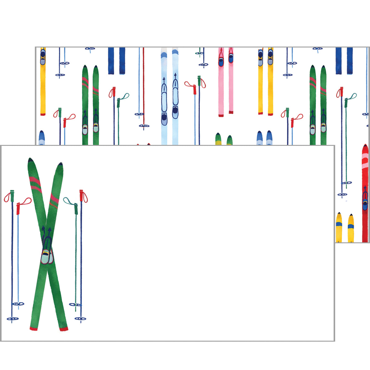 In Stock Happy Notes | Colorful Skis