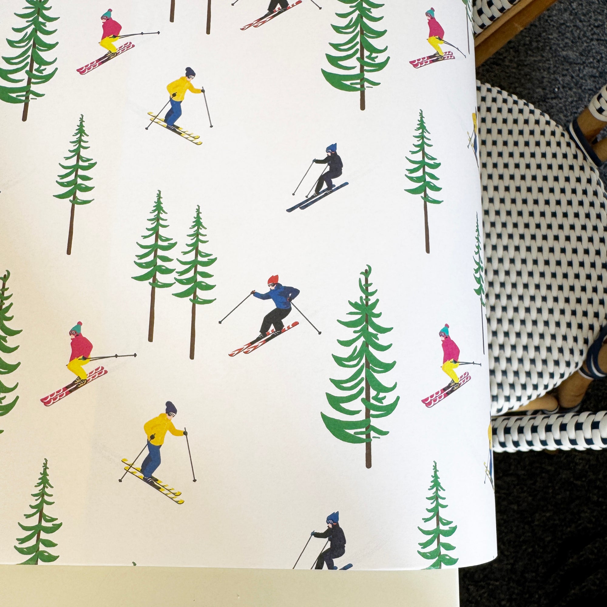 Paper Table Runner | Ski Resort