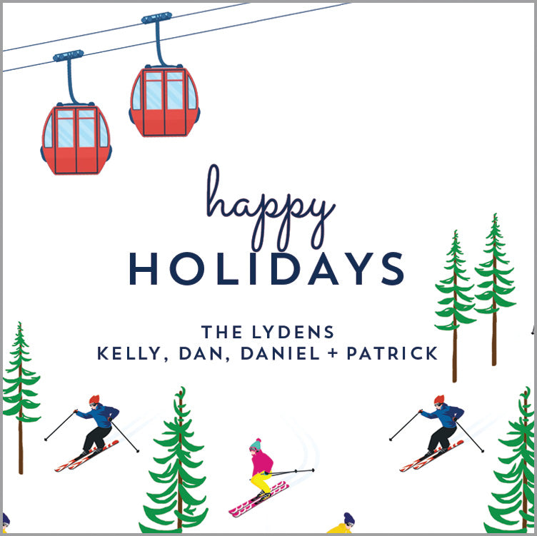 Ski Season Personalized Gift Sticker | Set of 24