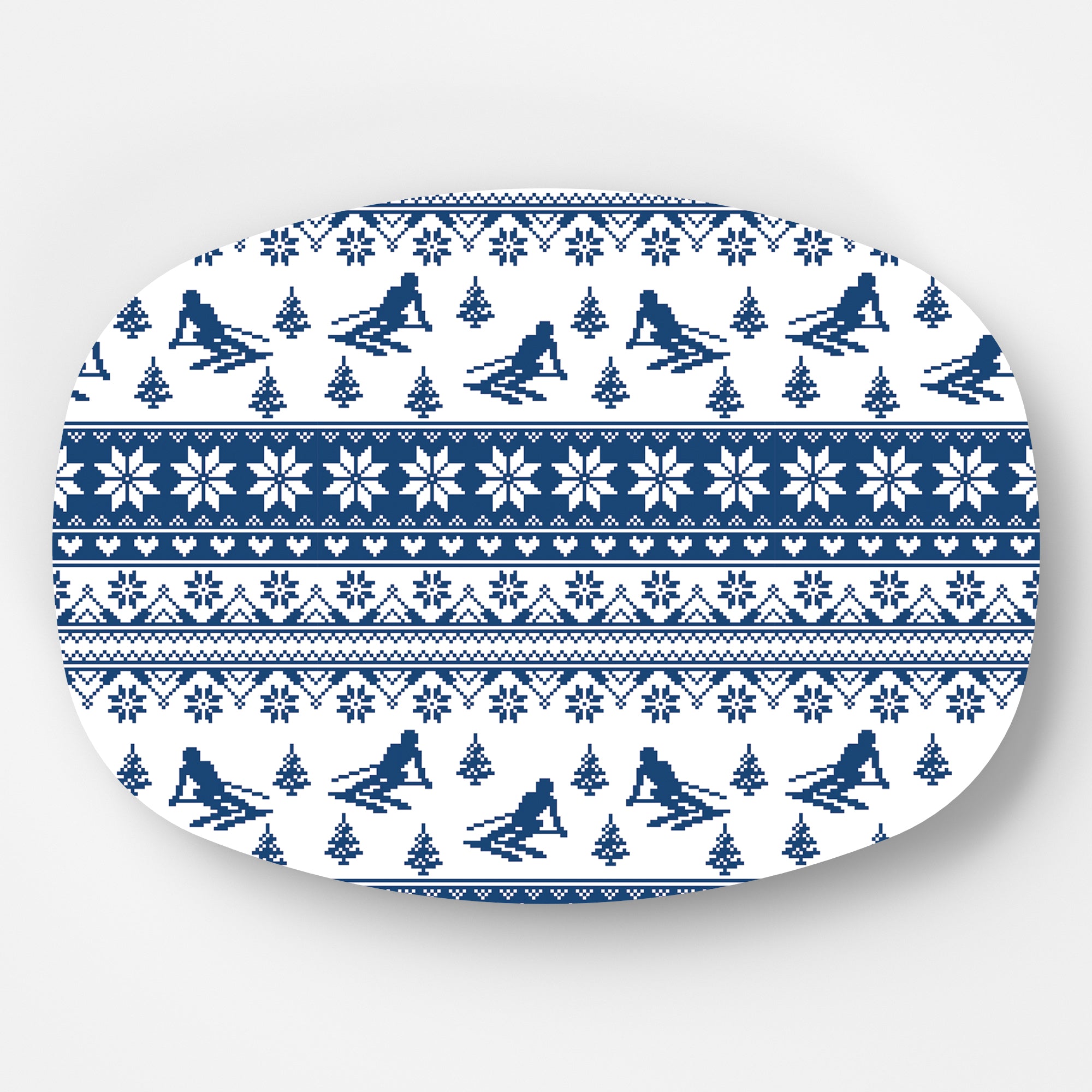 In Stock WH Serving Platter | Fair Isle