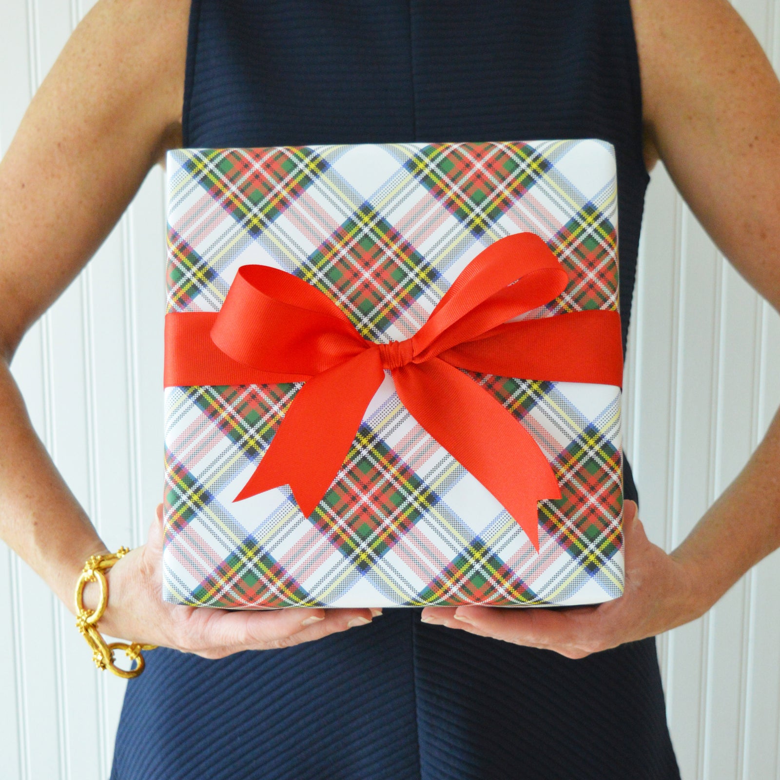 Continuous Roll Gift Wrap | Stewart Plaid