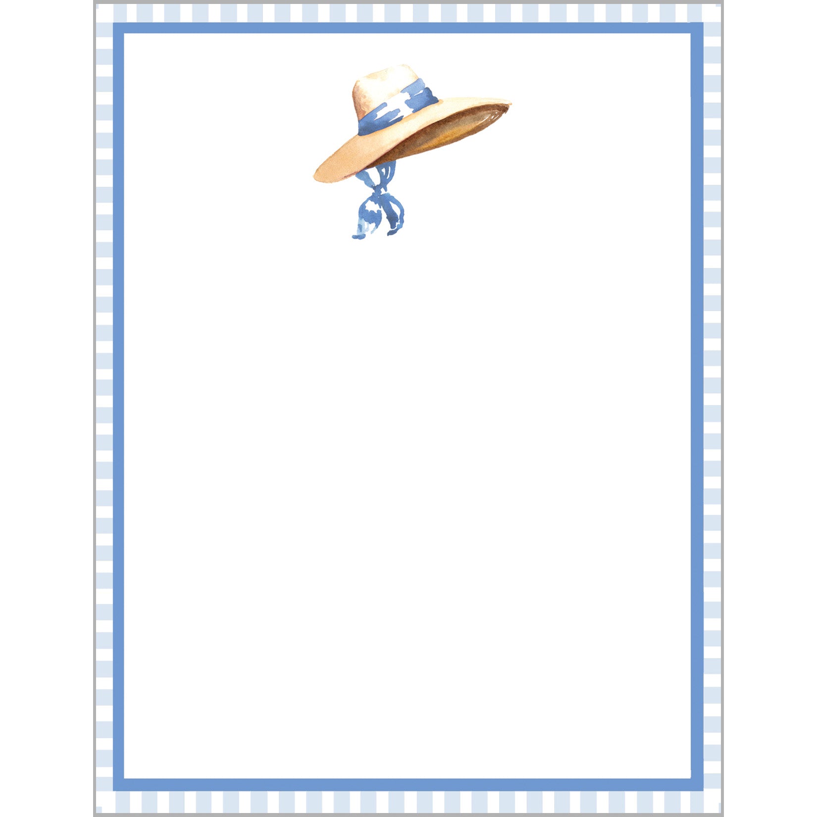 In Stock 4.25x5.5 Straw Hat Notepad