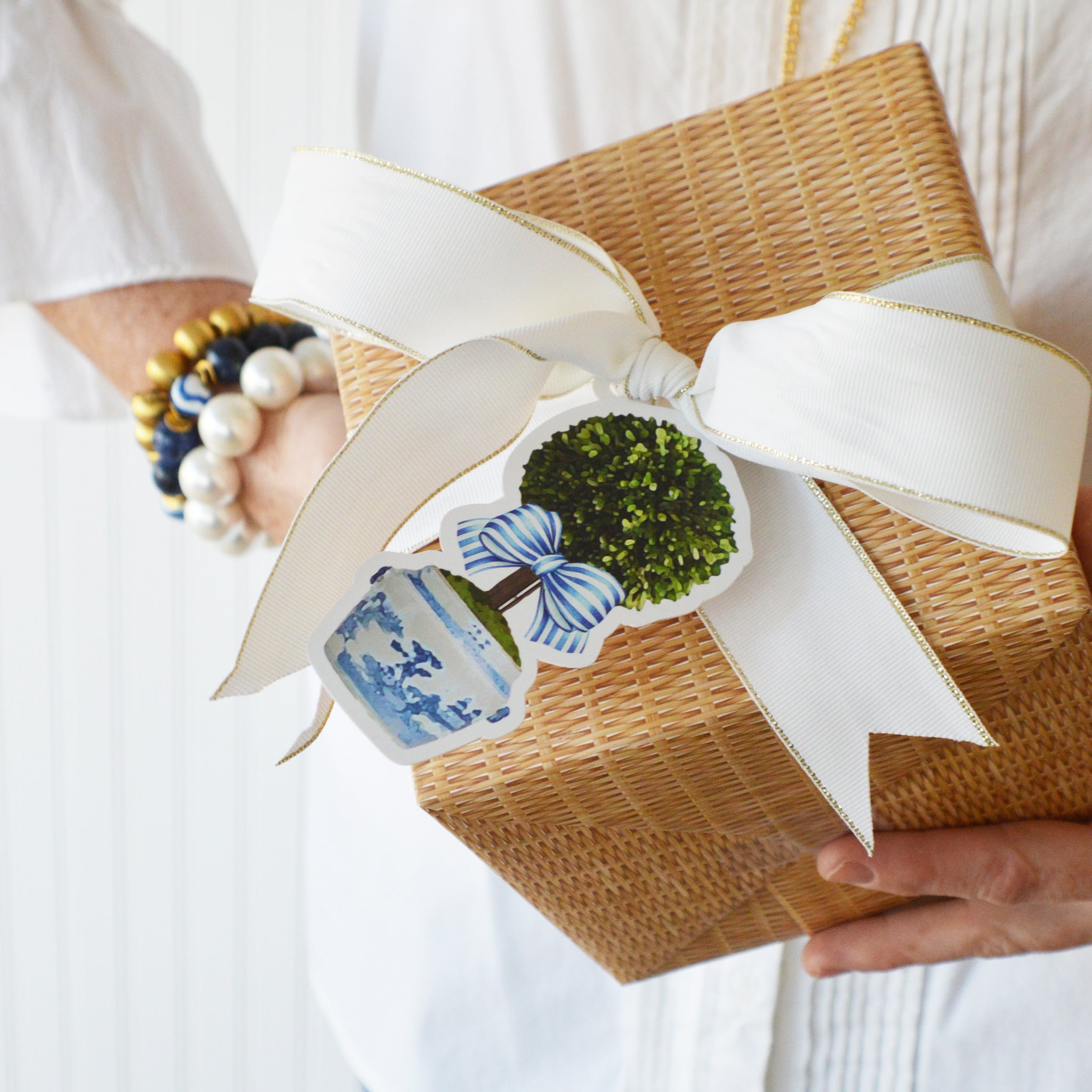 Continuous Roll Gift Wrap | Rattan - WH Hostess Social Stationery
