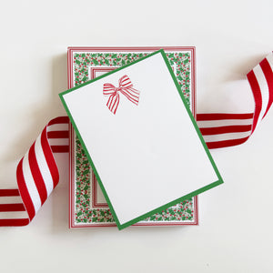 Stock Shoppe: 5x7 Holly Stripe Notepad