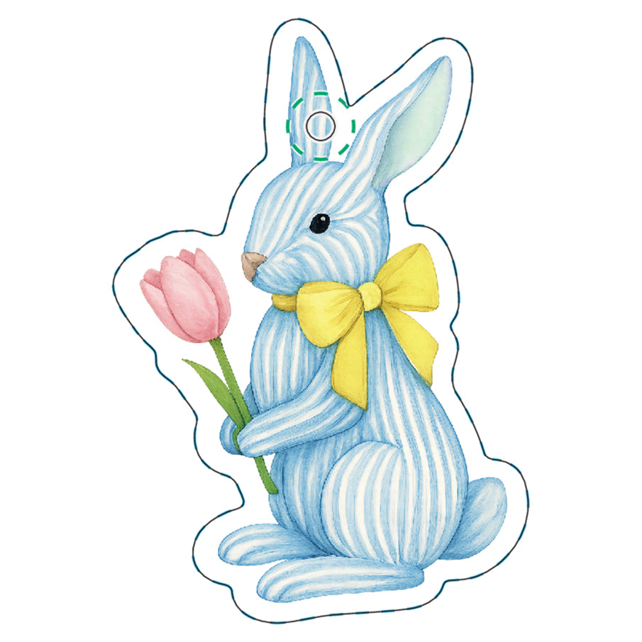 Stock Shoppe: Striped Bunny Die-Cut Gift Tags