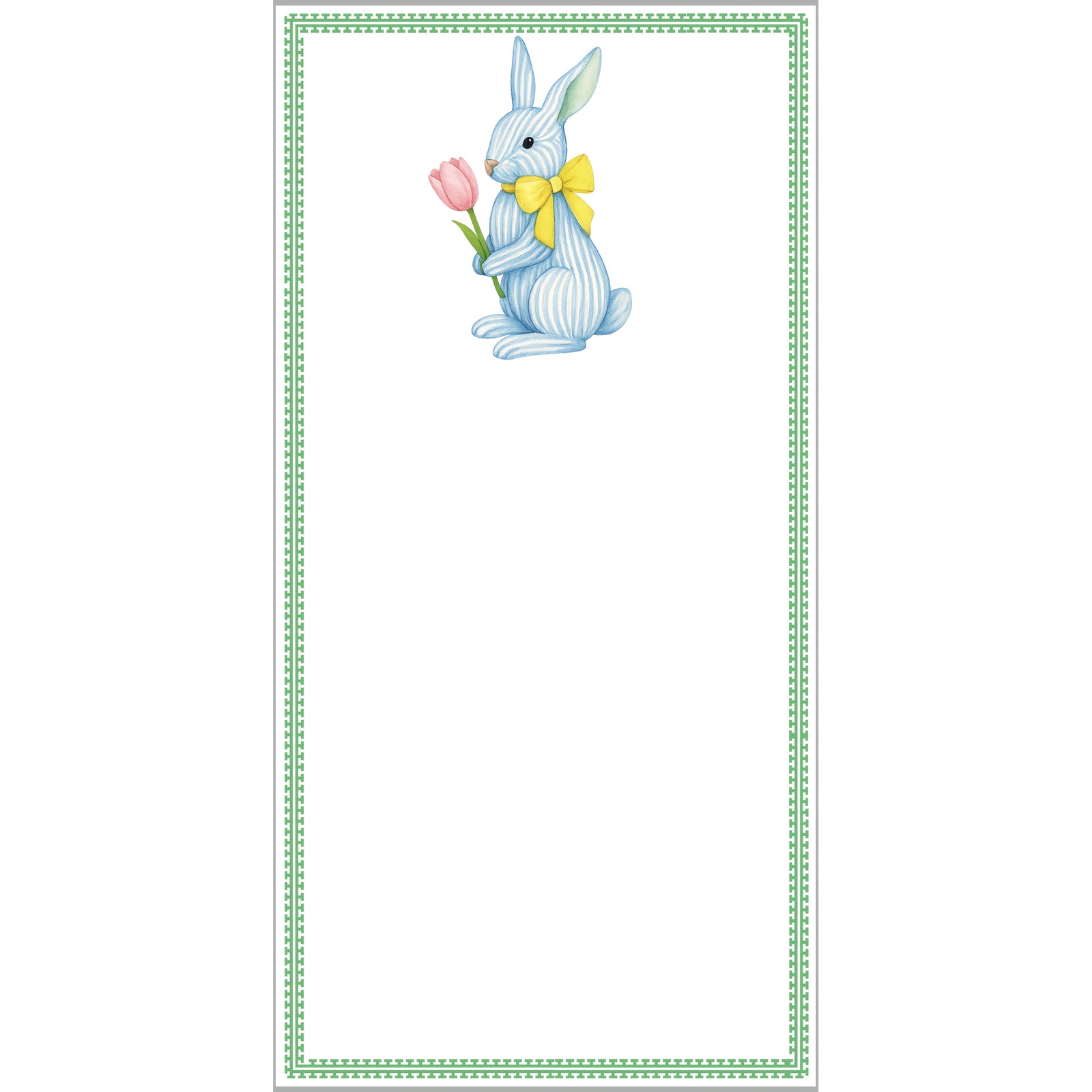 Stock Shoppe: 4.25x8.5 Striped Bunny Notepad