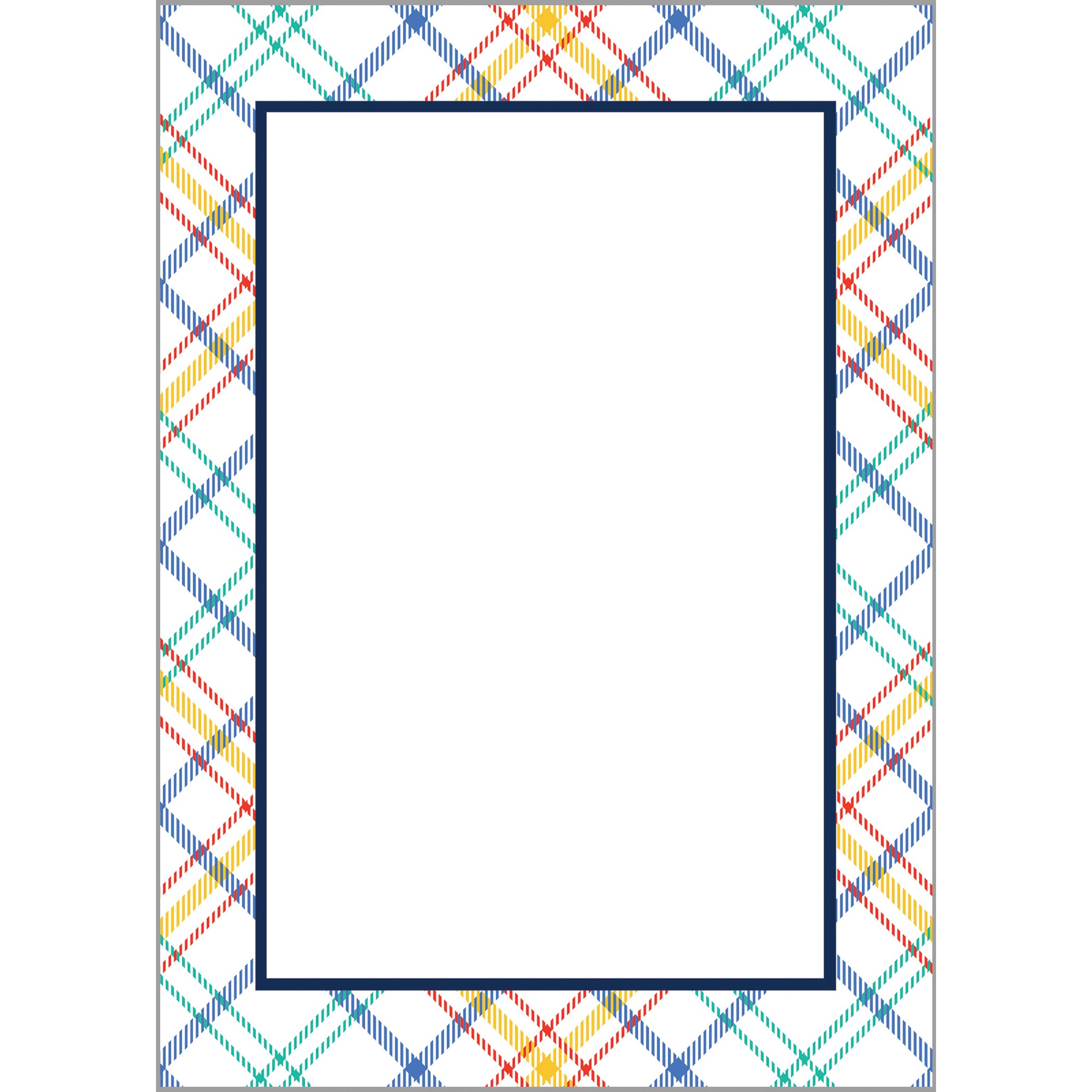 Stock Shoppe: 5x7 Summer Plaid Notepad