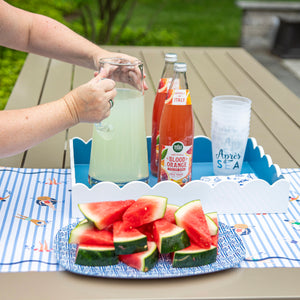 Paper Table Runner | Swimmers