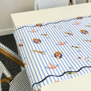 Paper Table Runner | Swimmers
