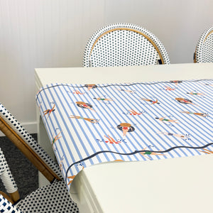 Paper Table Runner | Swimmers
