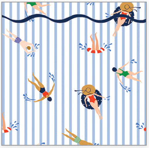 Paper Table Runner | Swimmers