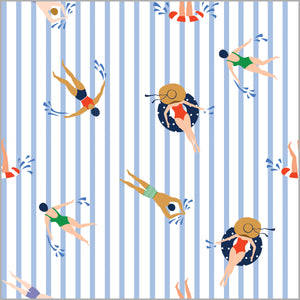 Continuous Roll Gift Wrap | Swimmers