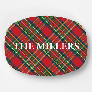 WH Serving Platter | Tartan Plaid (Personalized Option)