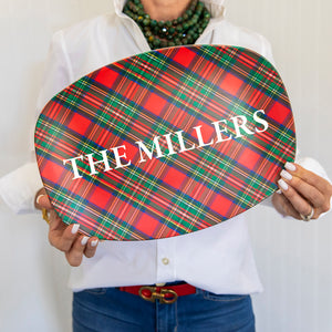 WH Serving Platter | Tartan Plaid (Personalized Option)