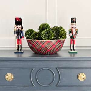 WH Hostess x Jaye's Studio: Tartan Plaid Centerpiece Bowl