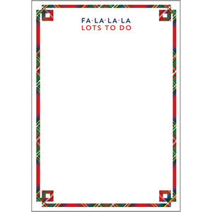 Stock Shoppe: 5x7 FA LA LA Notepad