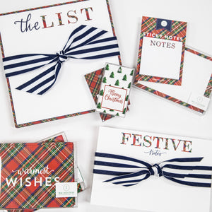 Tartan “The List” 8.5x8.5 Slab Notepad – 200 Pages