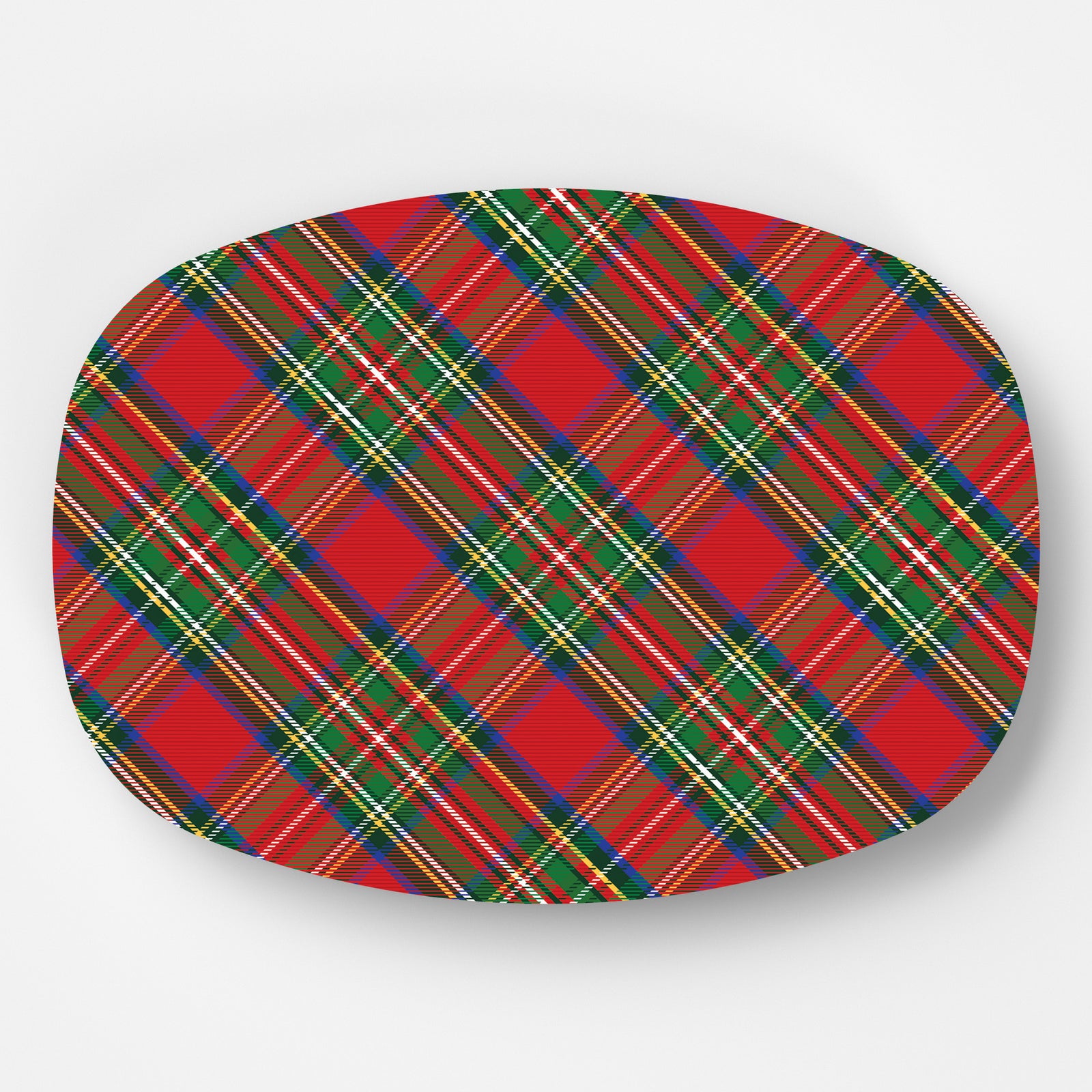 In Stock WH Serving Platter | Tartan Plaid