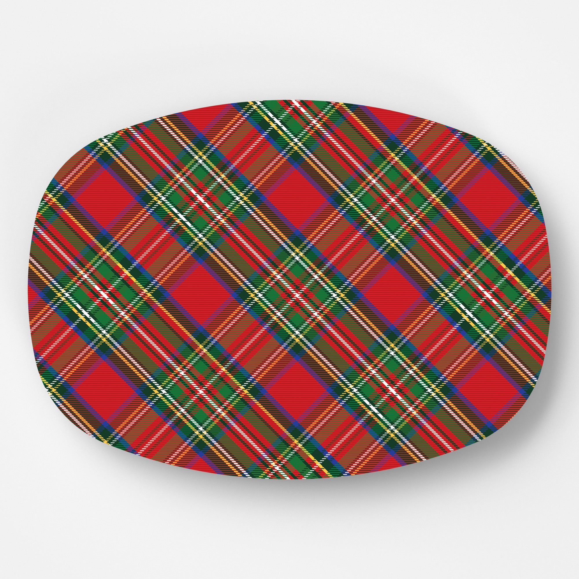 In Stock WH Serving Platter | Tartan Plaid