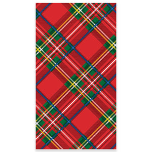 Tartan Plaid Christmas Paper Guest Towels – 40 Count