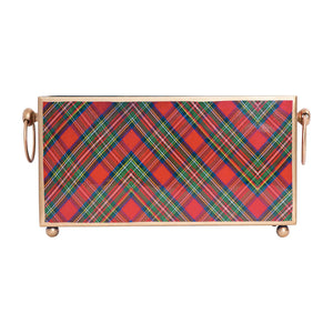 WH Hostess x Jaye's Studio: Tartan Plaid Rectangular Cachepot