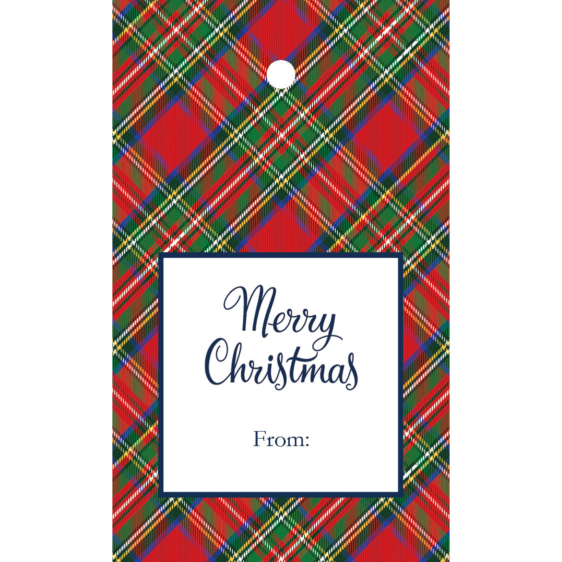 In Stock Gift Tags | Tartan Plaid