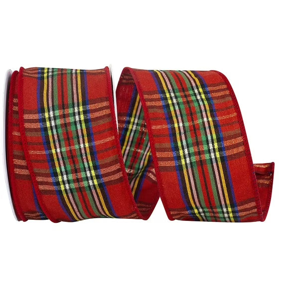 2.5" Tartan Plaid Twill Ribbon