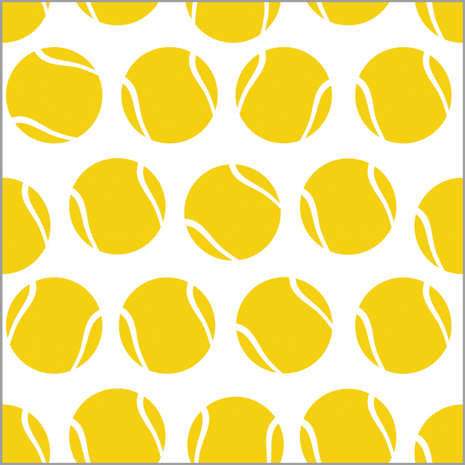In Stock Continuous Roll Gift Wrap | Tennis Balls