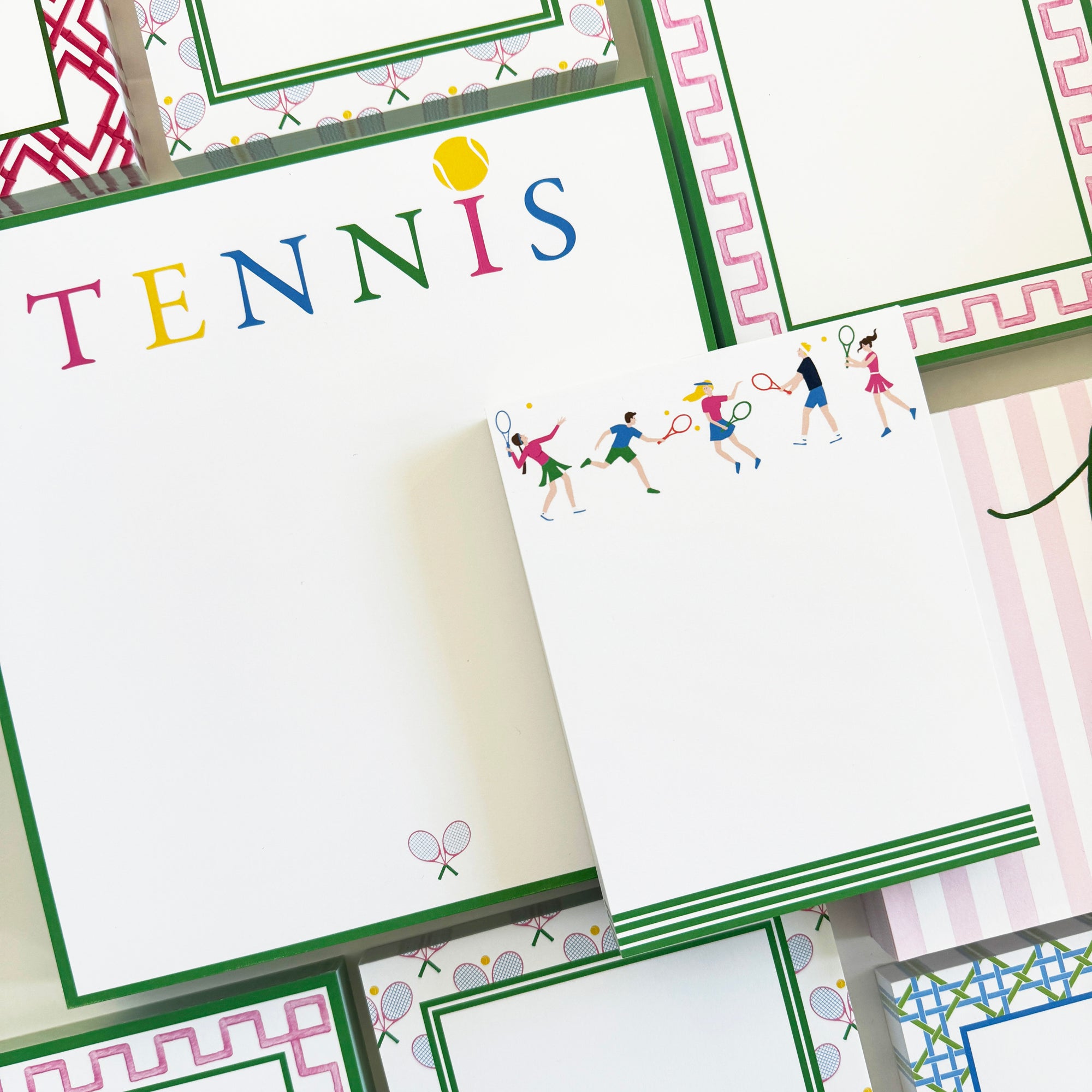 Stock Shoppe: 5x7 Tennis Racquets Notepad