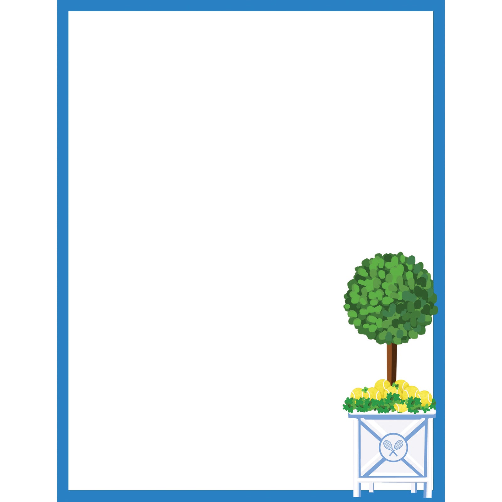 In Stock 4.25x5.5 Tennis Topiary Notepad