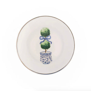 Topiary Appetizer or Dessert Plates | Set of 4