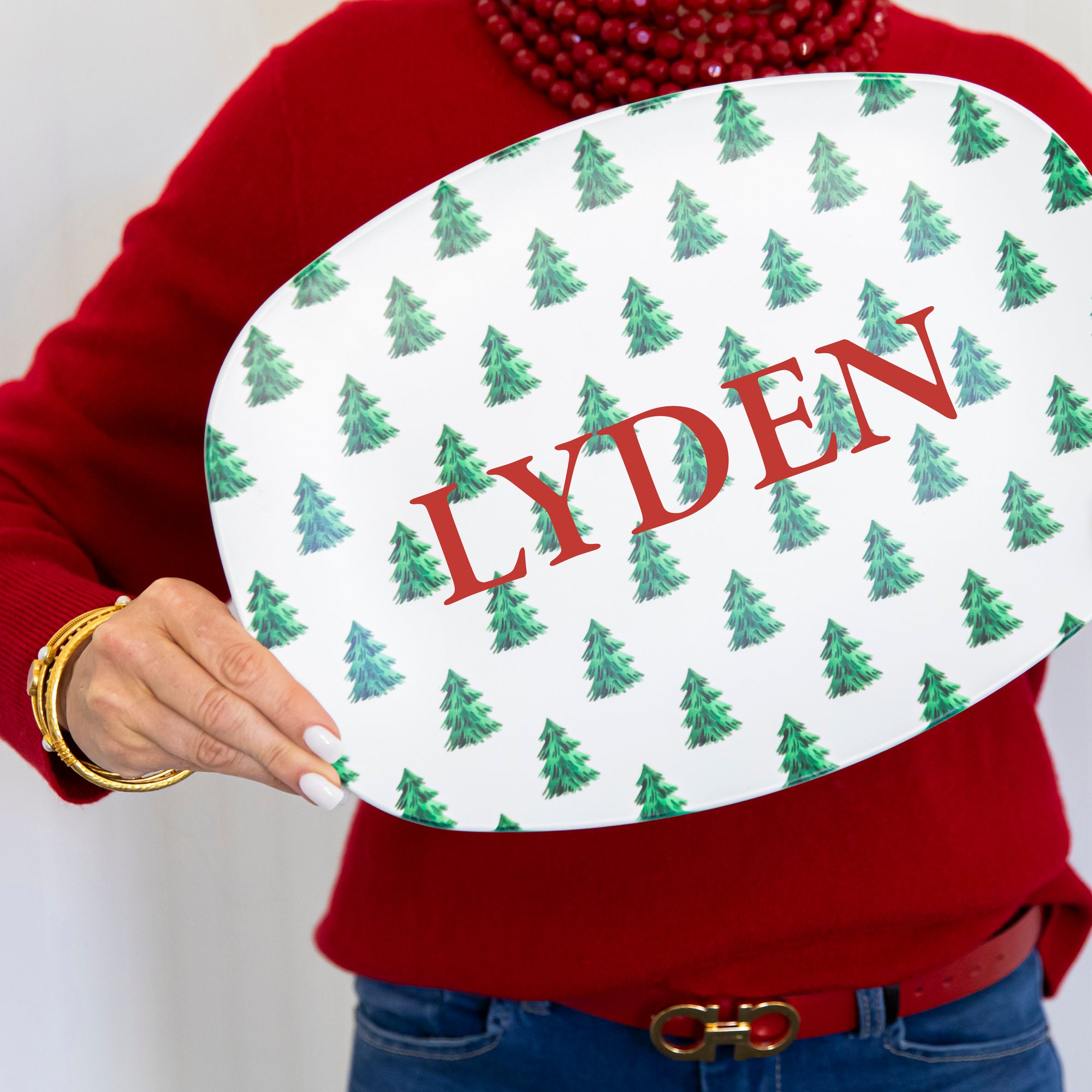 WH Serving Platter | Christmas Tree Farm (Personalized Option)