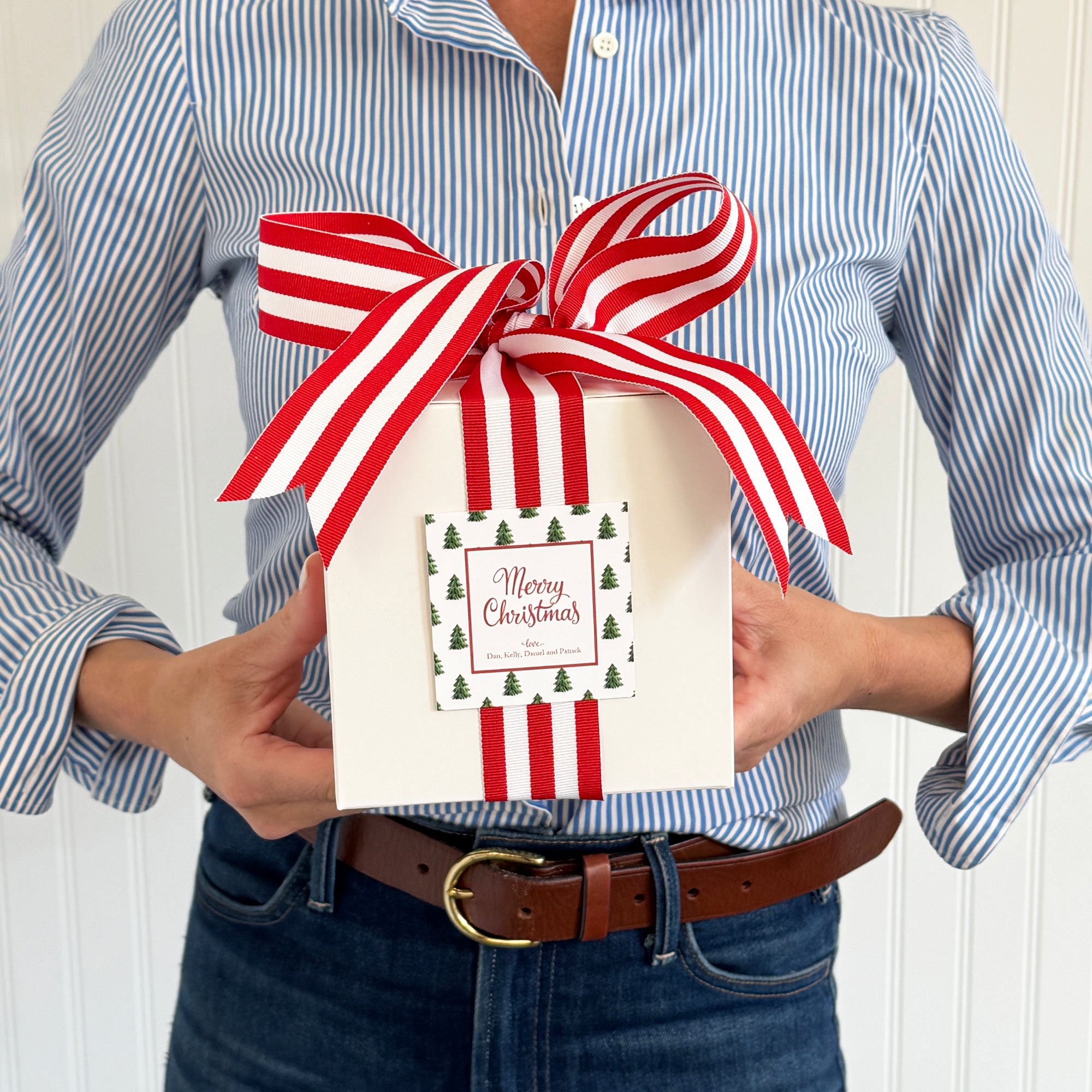 Christmas Tree Farm Personalized Gift Sticker | Set of 24