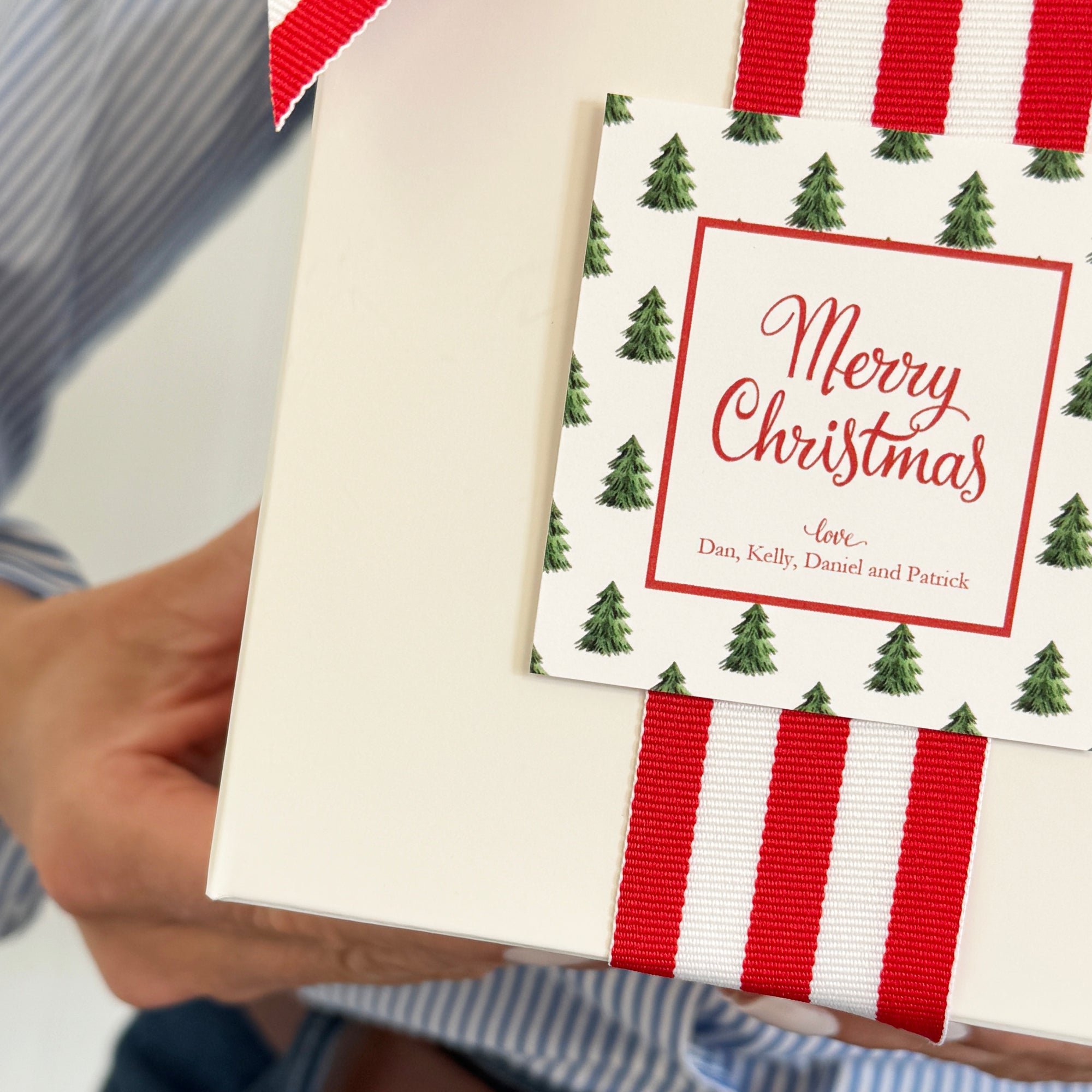 Christmas Tree Farm Personalized Gift Sticker | Set of 24