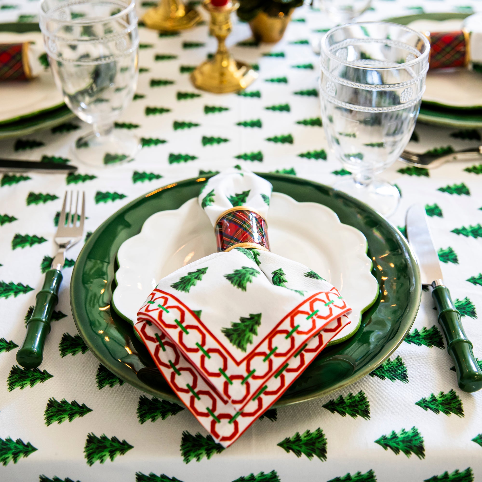 Christmas Tree Farm Dinner Napkins | Set of 4
