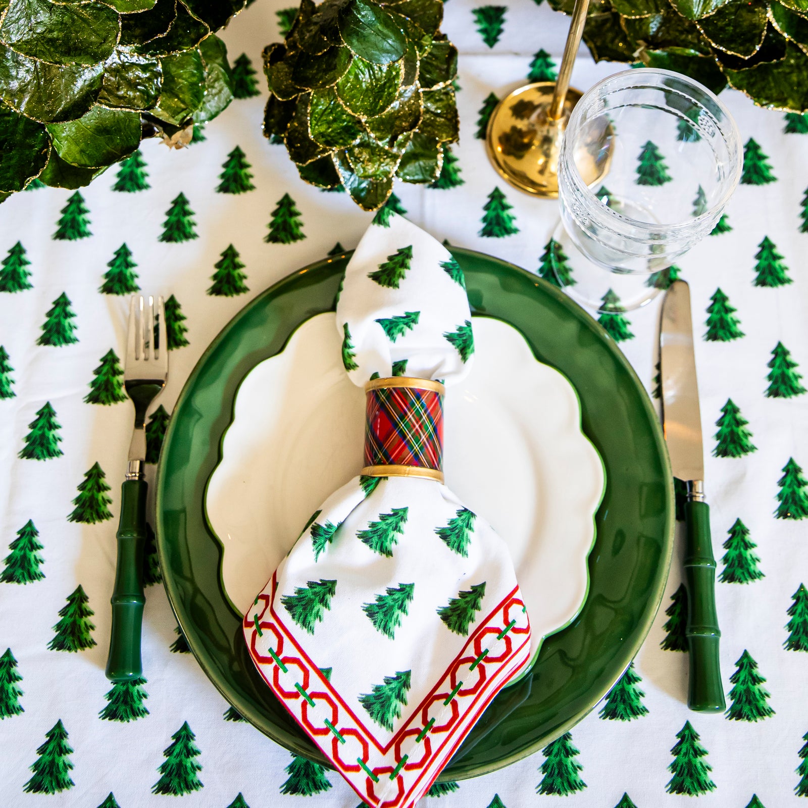 Christmas Tree Farm Dinner Napkins | Set of 4