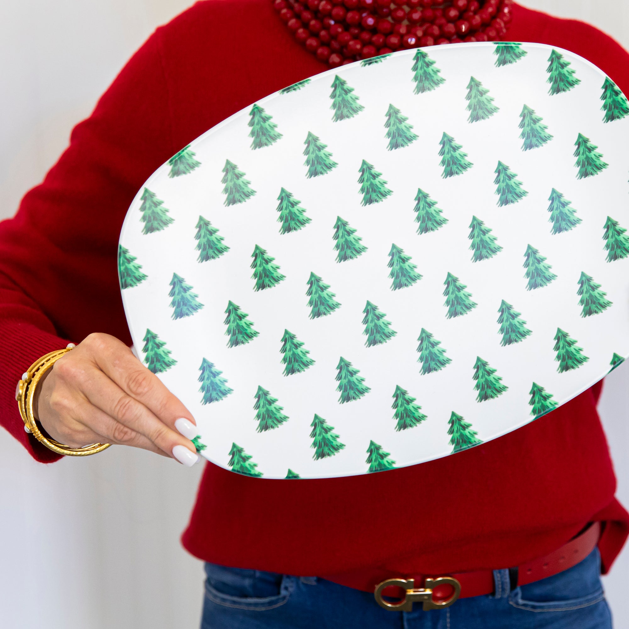 WH Serving Platter | Christmas Tree Farm (Personalized Option)