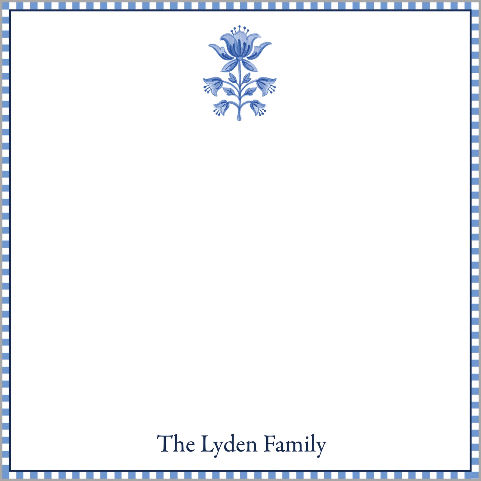 Tulip Block Print Square Slab Notepad | Two Sizes Available