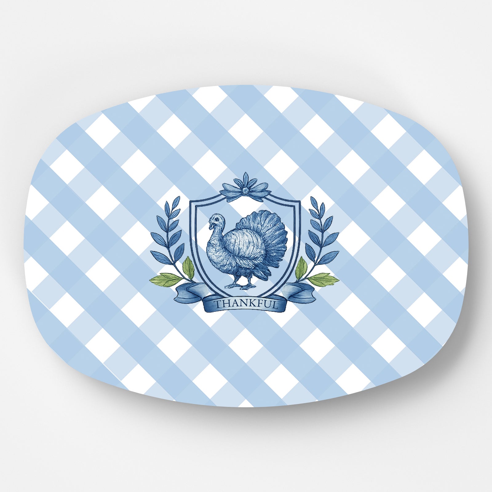 WH Serving Platter | Thankful Turkey Crest