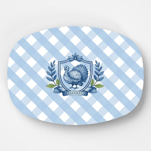 WH Serving Platter | Thankful Turkey Crest